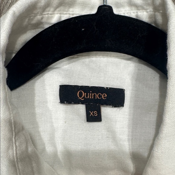 Quince European Linen Button Down Shirt White Long Sleeve Blouse Shirt Size XS - Picture 5 of 9